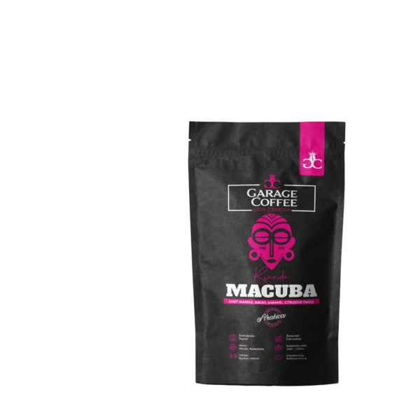 CoffeeGarage.cz - výběrová káva eshop, Rwanda Macuba, Rwandská káva Vás jistě potěší svou sladko ovocnou chutí. Svěží citrusové tóny krásně vynikají v šálku espressa a jistě nadchne i příznivce překapávaných káv.,