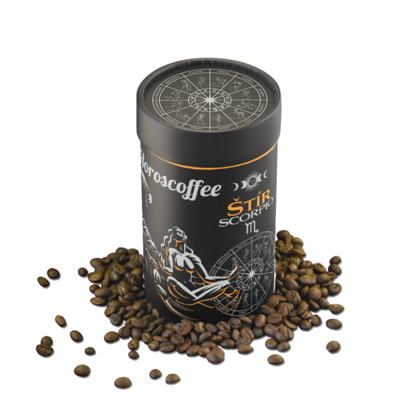 CoffeeGarage.cz - výběrová káva eshop, Horoscoffee - Štír, Pro Štíra bude káva výjimečným darem, tajemným nápojem, který mu přináší intenzivní zážitky. Každý doušek je pro něj jako vstup do temných hlubin jeho nitra, odkrývajících skryté odstíny jeho osobnosti., štír